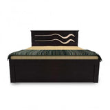 Devark Double Bed Dark Wenge Finish With Storage