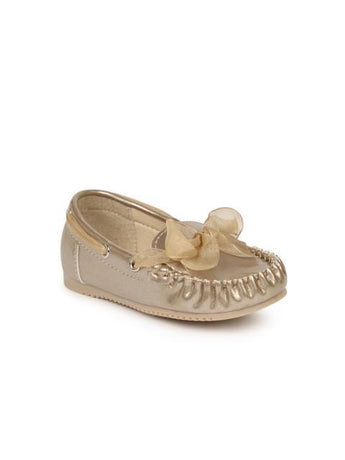Dunsinky Gold-Toned Solid Boat Shoes