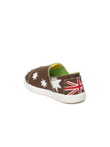 Dunsinky Brown Printed Casual Shoes