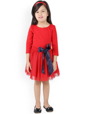 Branyork Red Two-Piece Dress