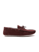 Fastalas Burgundy Suede Boat Shoes