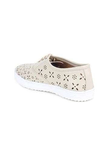 Scamanus Cream-Coloured Casual Shoes