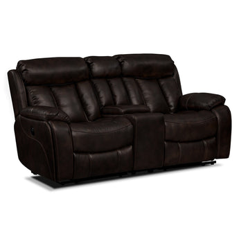 Caramia Dark Brown Recliner Sofa