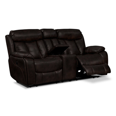Caramia Dark Brown Recliner Sofa